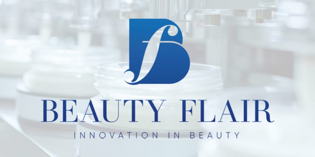 Beauty Flair skincare brand showcasing portable Glow and Go moisturizer stick, highlighting clean ingredients, elegant design, and convenient hydration for busy lifestyles