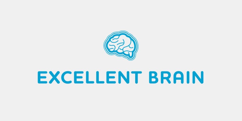 Excellent Brain Ltd.: Bringing ADHD Neurofeedback Into the Home Blue brain logo above “Excellent Brain” text on light gray background.