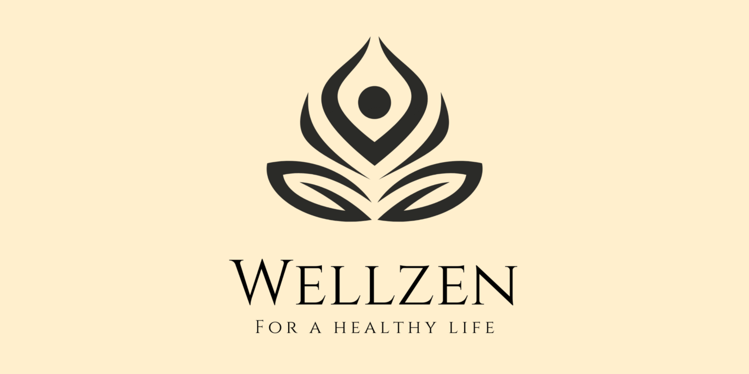 Wellzen logo with the tagline "For a Healthy Life" on a beige background.