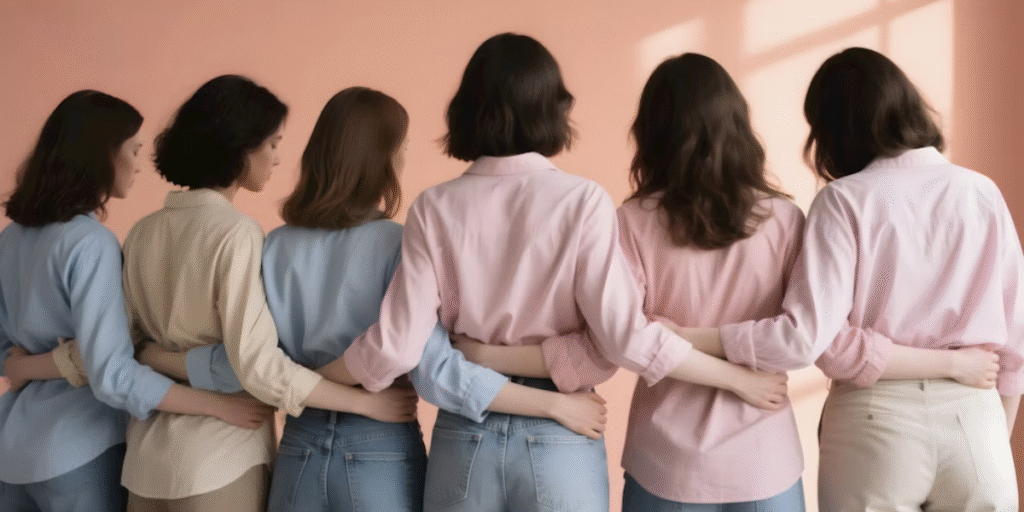 Women’s Digital Media Platforms Expand Coverage of Wellness, Career Growth, and Modern Lifestyle Trends Group of women standing together with arms around each other, symbolizing support and community.
